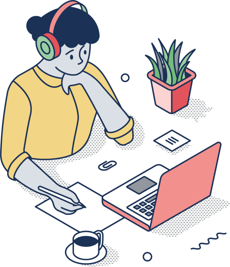 Bild von Frau am Laptop - Mitarbeiterfeedback