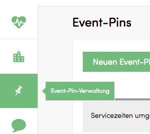Event-Pins Menüpunkt